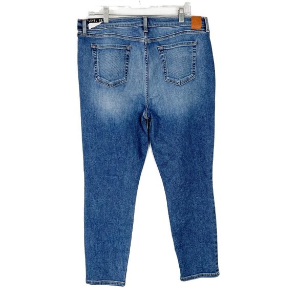NWOT Level 99 High Rise Skinny Crop Jeans Medium Wash Plus Size 16 NEW D1161 - Picture 5 of 9